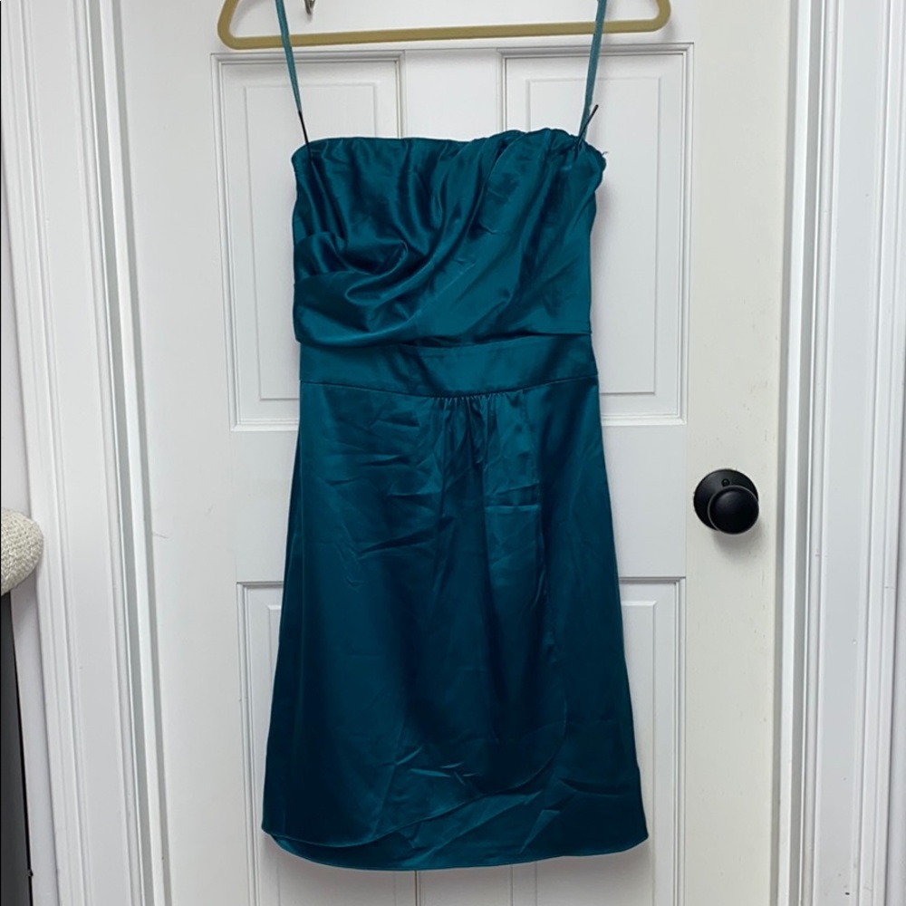 Limited Satin Strapless Dress